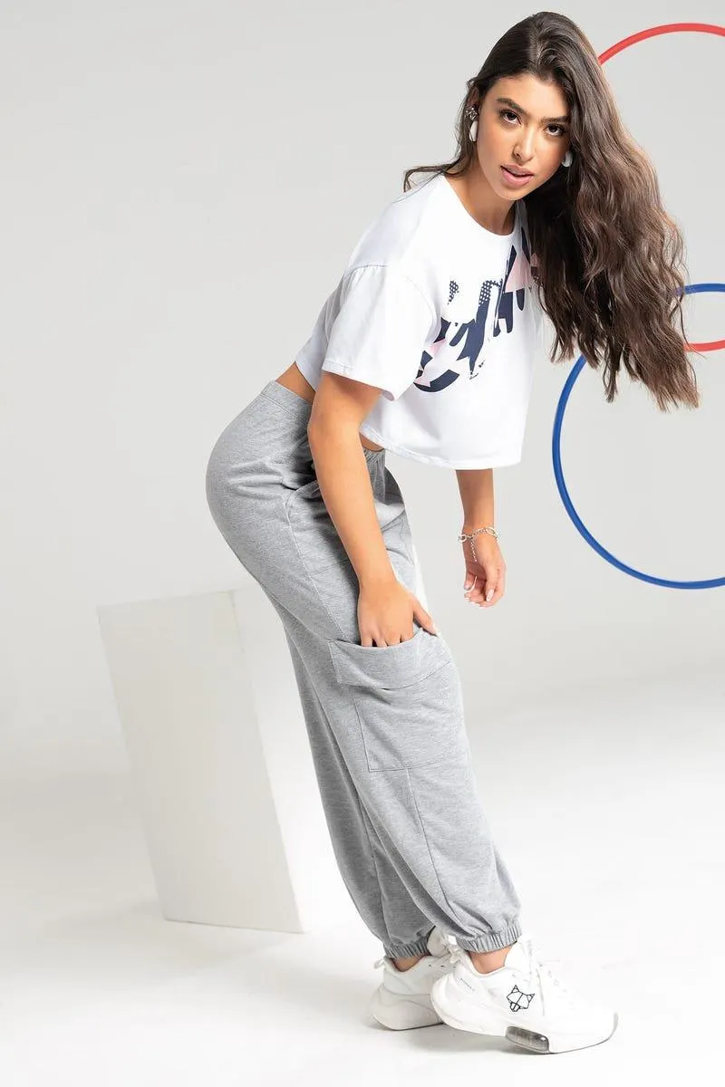 JOGGER BOTA RECTA Gris