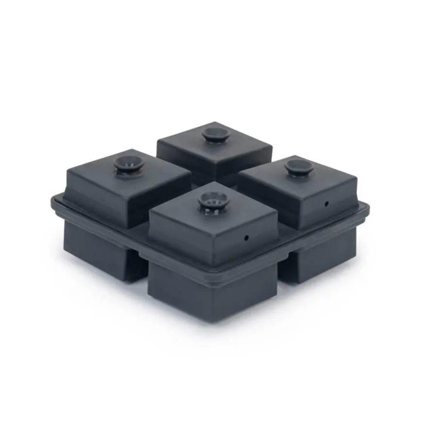 Molde Para Hielo Cubos En Relieve X4 Xl