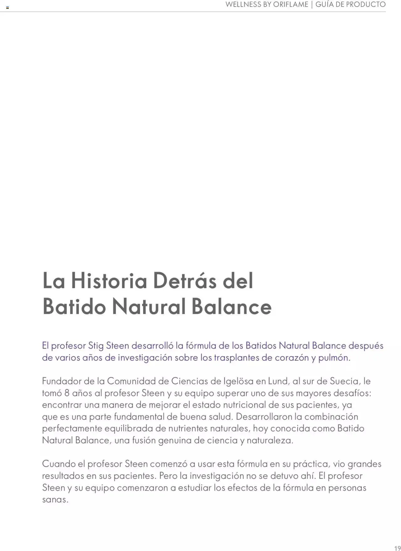 Catalogo de Oriflame - Guía de Producto Wellness 1 de junio al 31 de diciembre 2024 - Pag 19