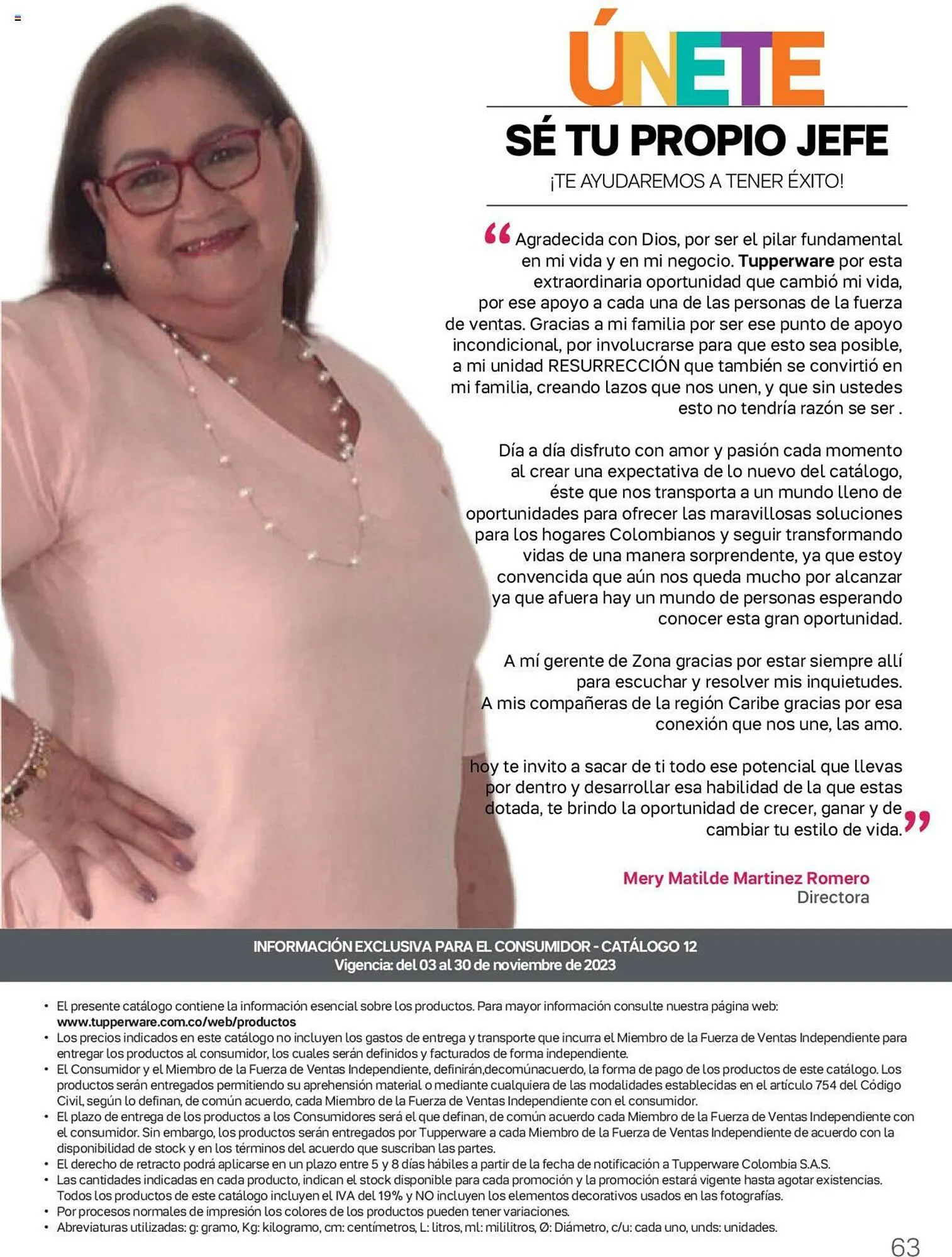 Catalogo de Catálogo Tupperware 3 de noviembre al 30 de noviembre 2023 - Pag 63