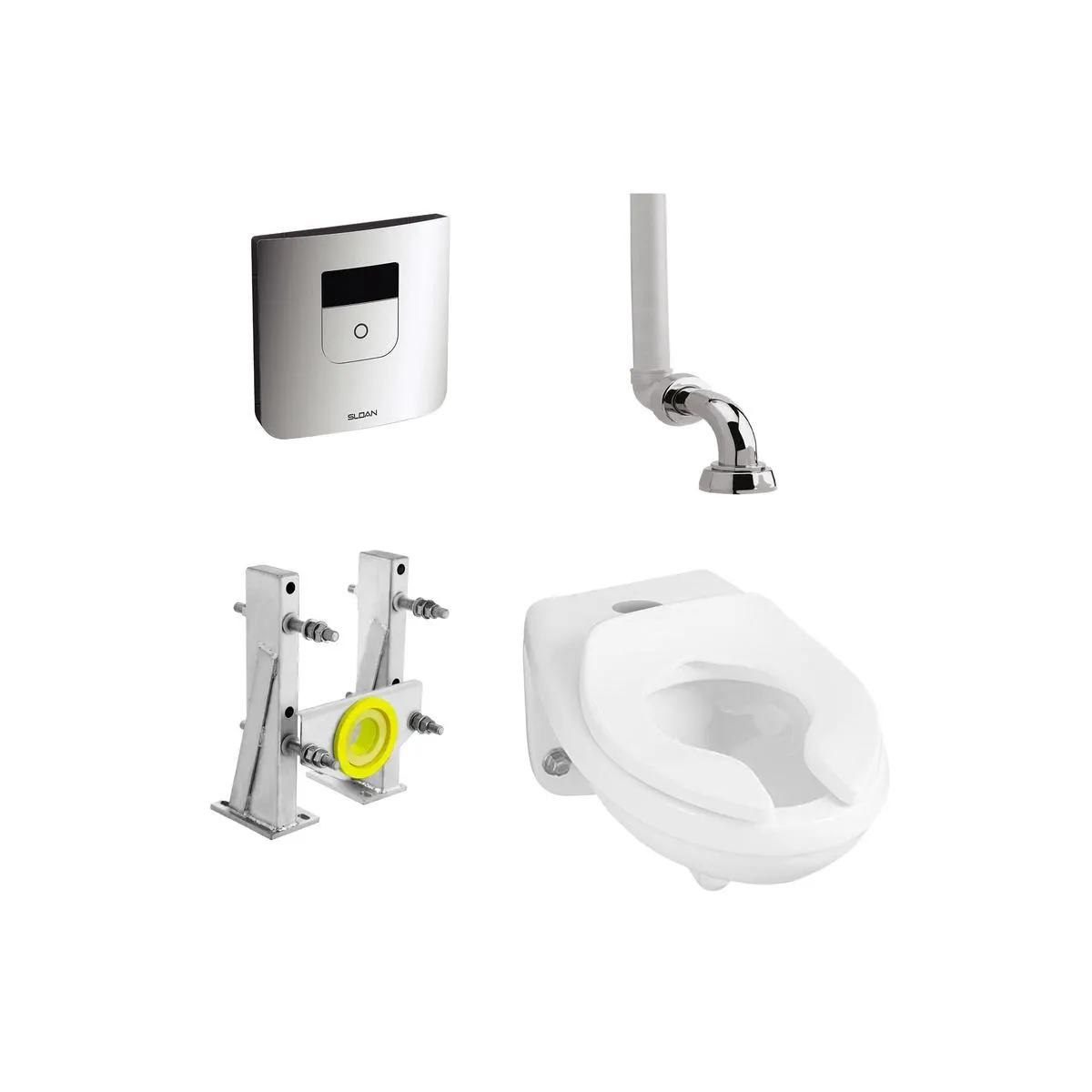 Kit Taza Erie entrada superior con fluxómetro Tru Flush sensor