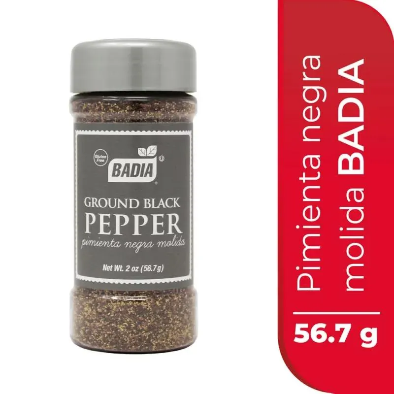 Pimienta Negra Molida Badia x 56.7 g