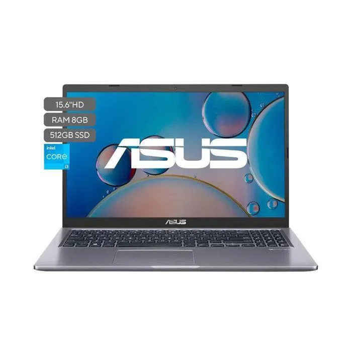 Porttil Asus X515EA BR3855 Intel Core i3 1115G4 Ram 8GB Disco ssd 512 GB Gris Endless
