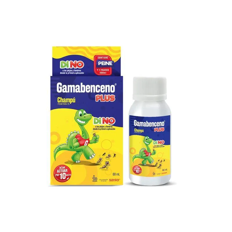 Gamabenceno Plus Shampoo Frasco X 60 Ml