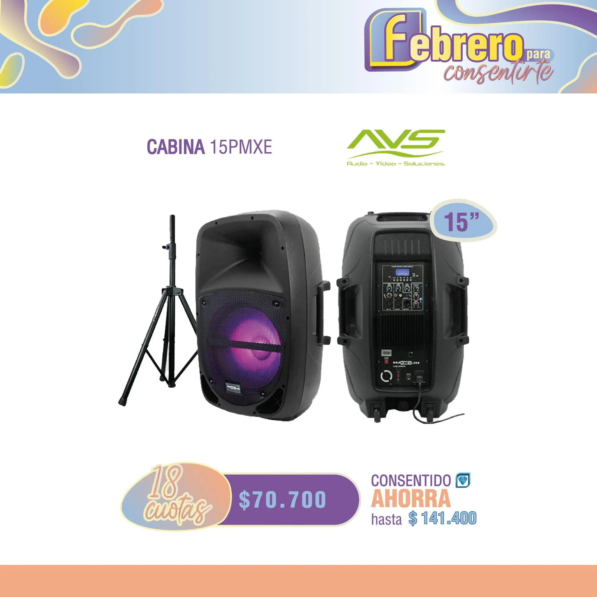 CABINA 15 PMXE AVS MAXLIN