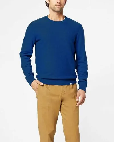 Suéteres Dockers Linen,Regular Fit Hombre Azules | QMRFL6123