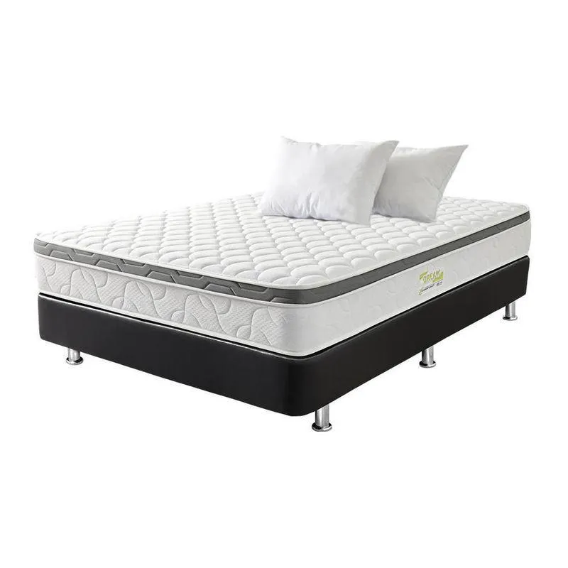 Combo Colchón COMFORT Doble (140 x 190 cm) Comdream Resortado Semifirme