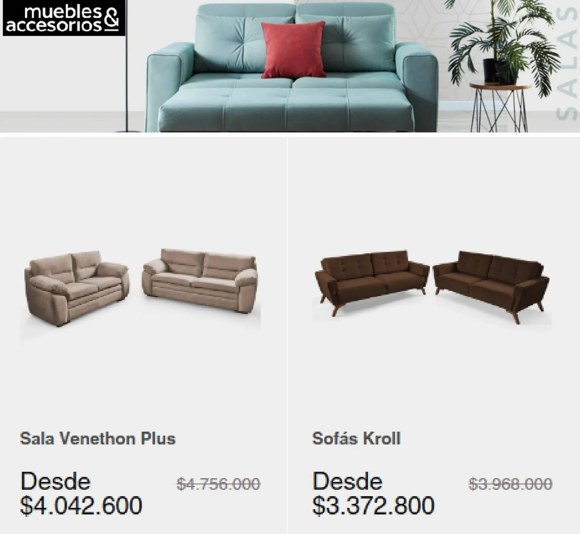 Catalogo de Catálogo Muebles & Accesorios 6 de septiembre al 30 de septiembre 2023 - Pag 1