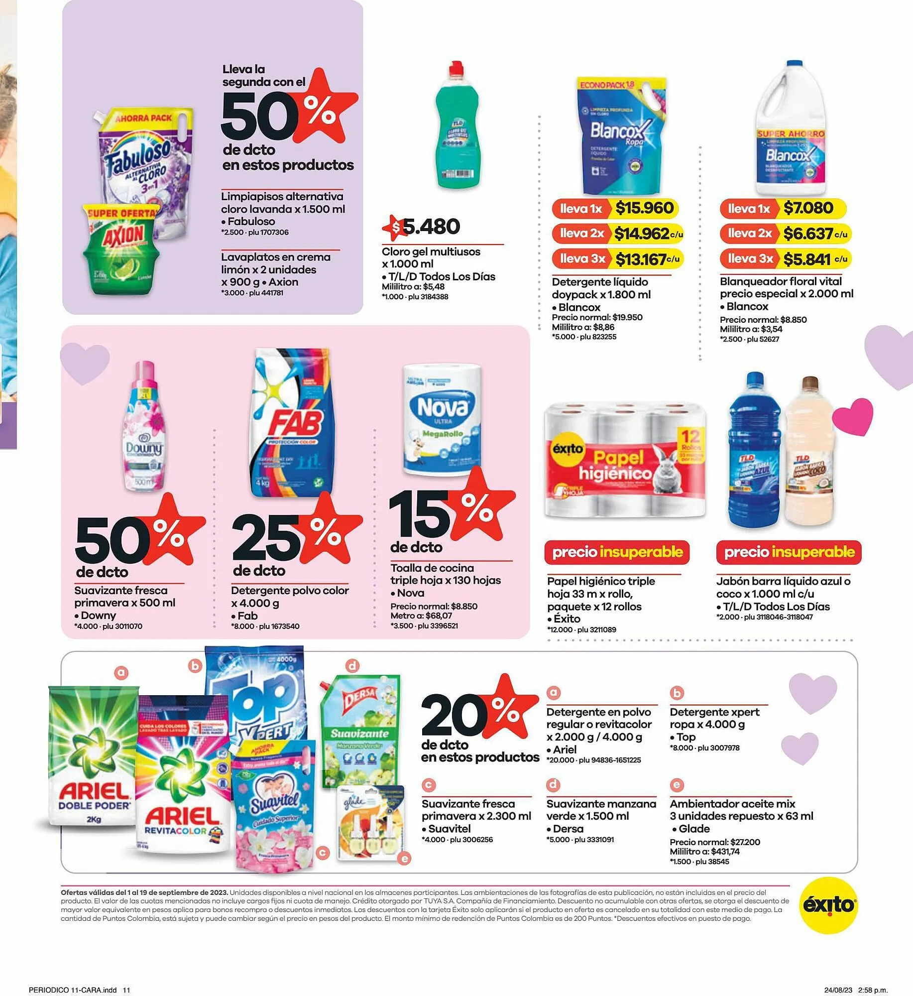 Catalogo de Catálogo Éxito 1 de septiembre al 19 de septiembre 2023 - Pag 11