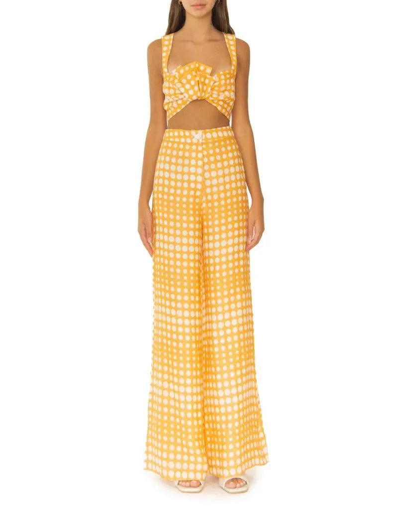 SARABI PANT YELLOW DOTS