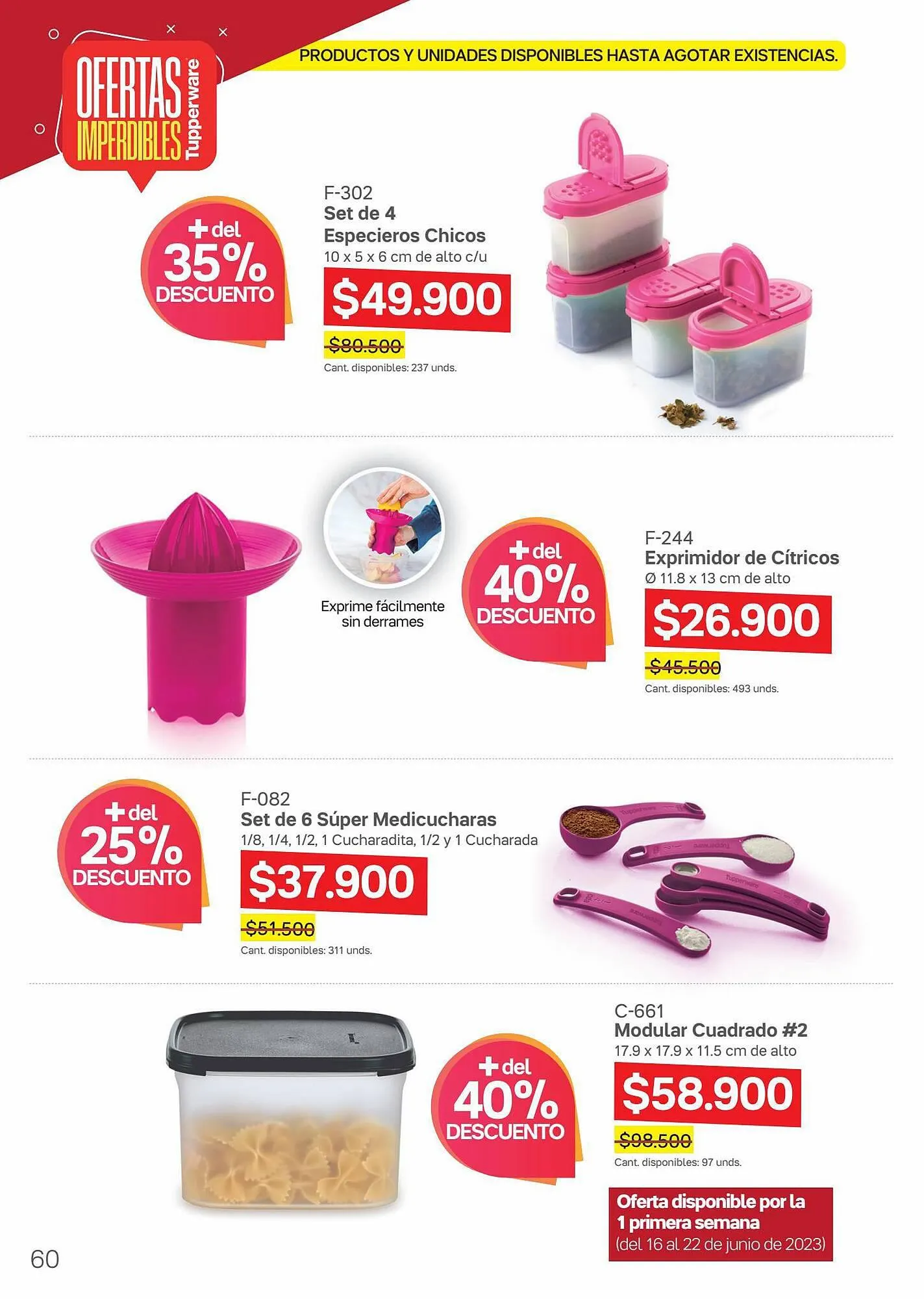 Catalogo de Catálogo Tupperware 16 de junio al 13 de julio 2023 - Pag 62