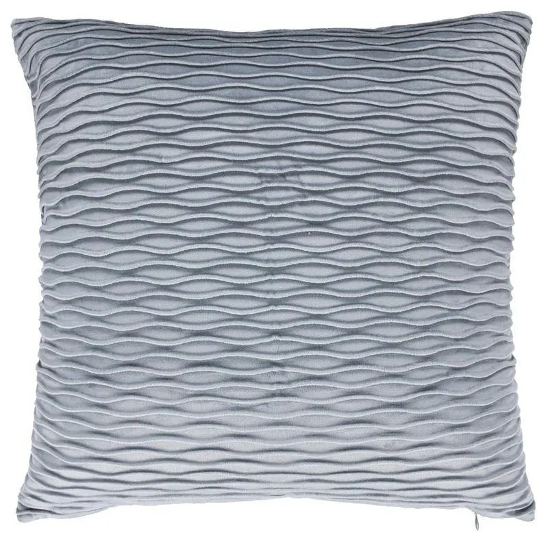 Forro Cojín Ondas 45 x 45 cm azul grisaceo