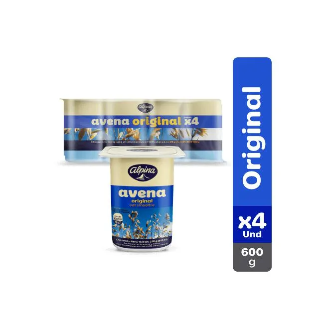 Avena Original Alpina x4 Und Vaso 150 g