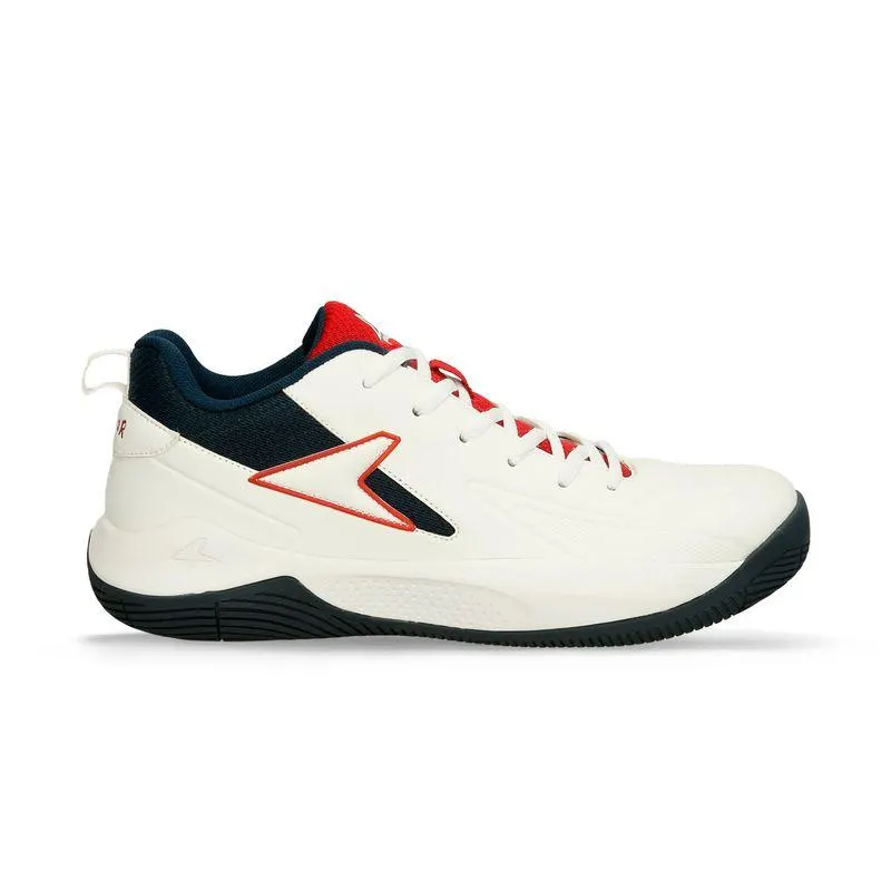Tenis Deportivos Blanco-Negro Power Basketball Hombre