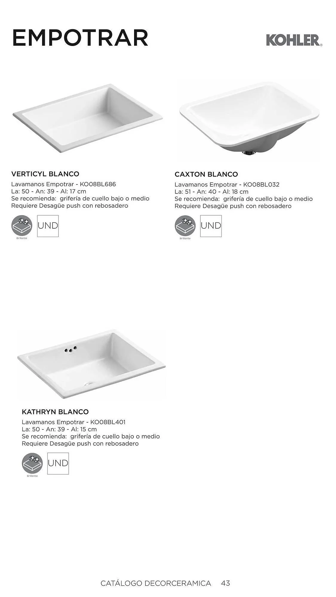 Catalogo de Catálogo Decorceramica 6 de noviembre al 6 de mayo 2025 - Pag 43