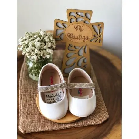 BALETA BEBE MOLEKINHA REF 2901-112 BLANCA