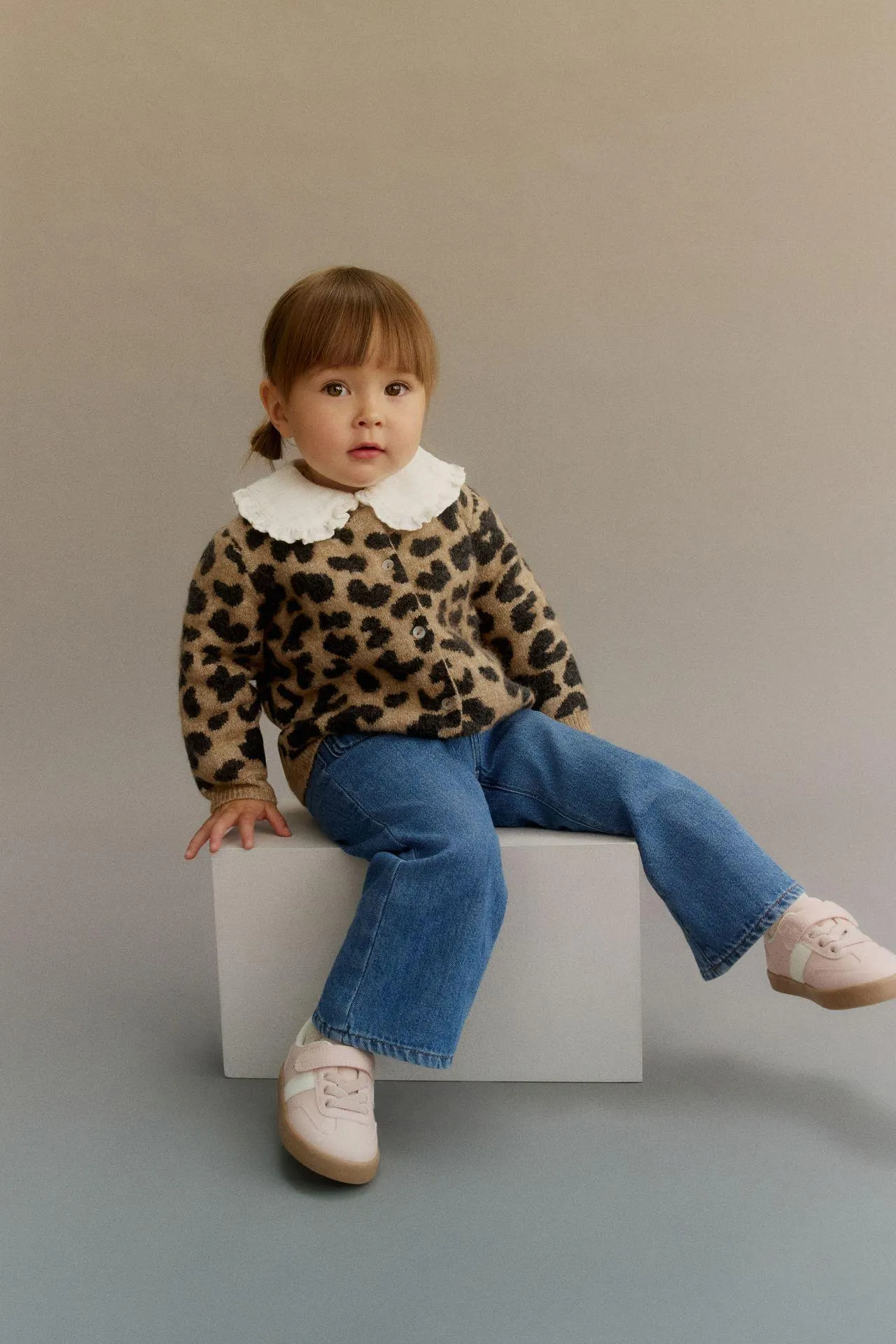 Saco cárdigan estampado