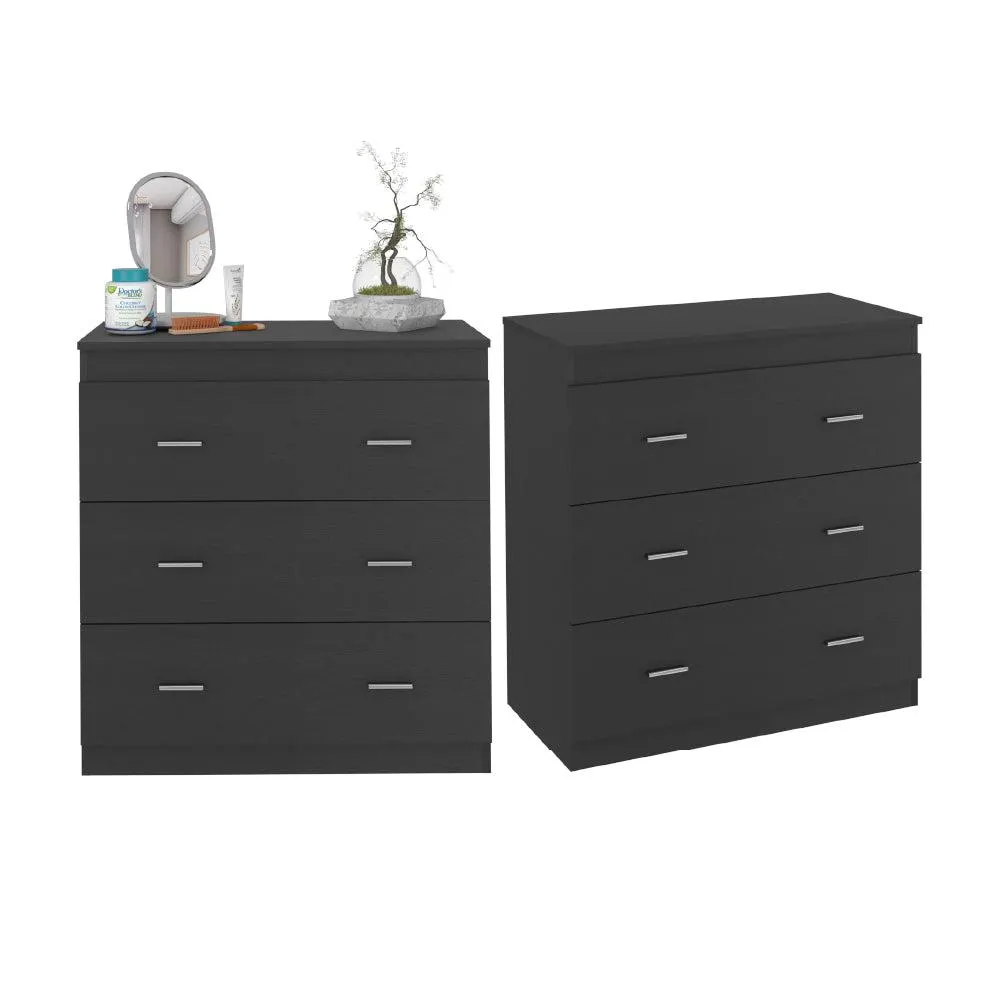 Organizador camille, wengue, con tres cajones de amplio espacio zf x2