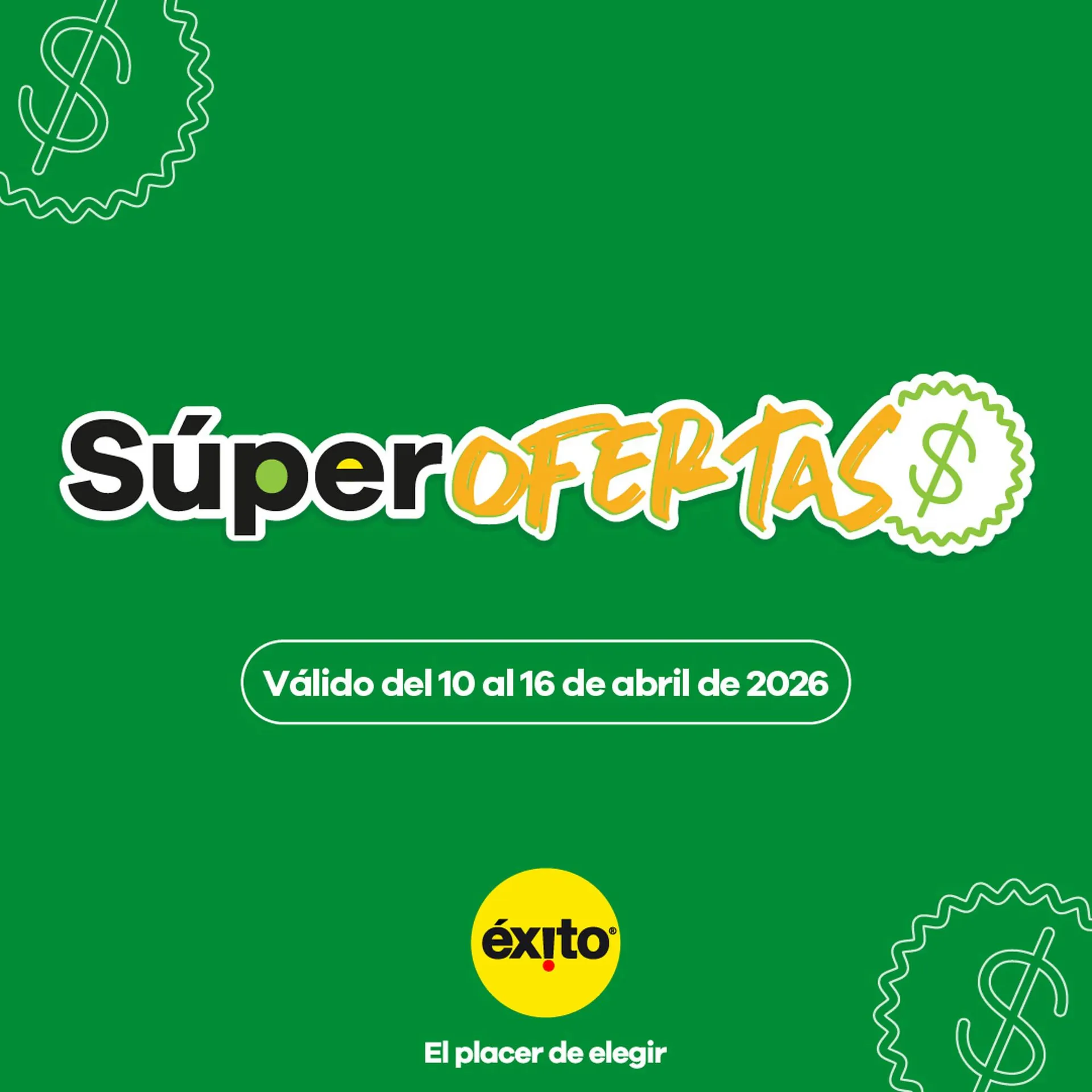 Catalogo de Catálogo Éxito 11 de abril al 16 de abril 2026 - Pag 1