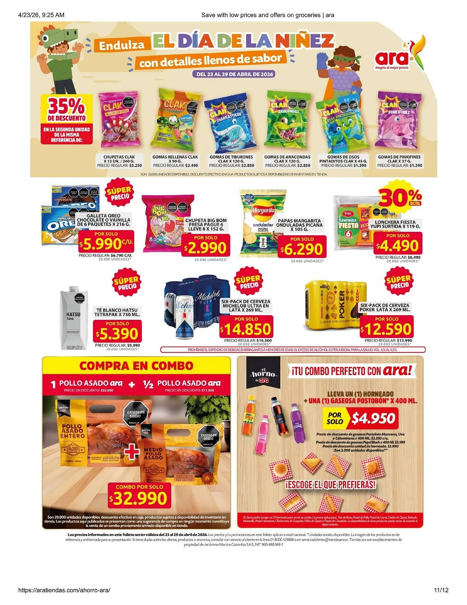 Catalogo de Catálogo Ara 23 de abril al 26 de mayo 2026 - Pag 11