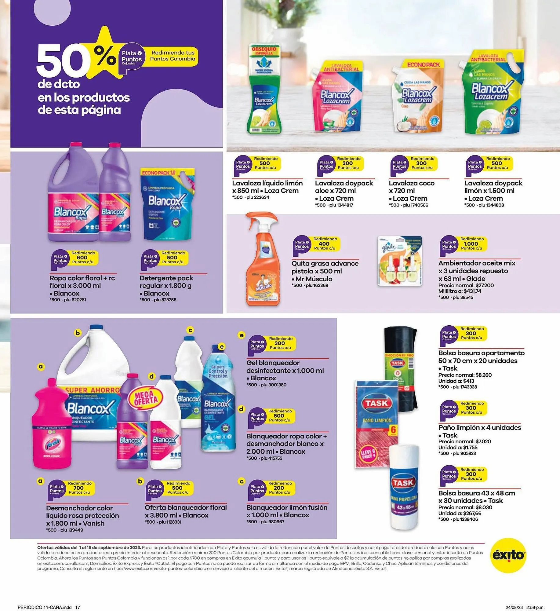 Catalogo de Catálogo Éxito 1 de septiembre al 19 de septiembre 2023 - Pag 17