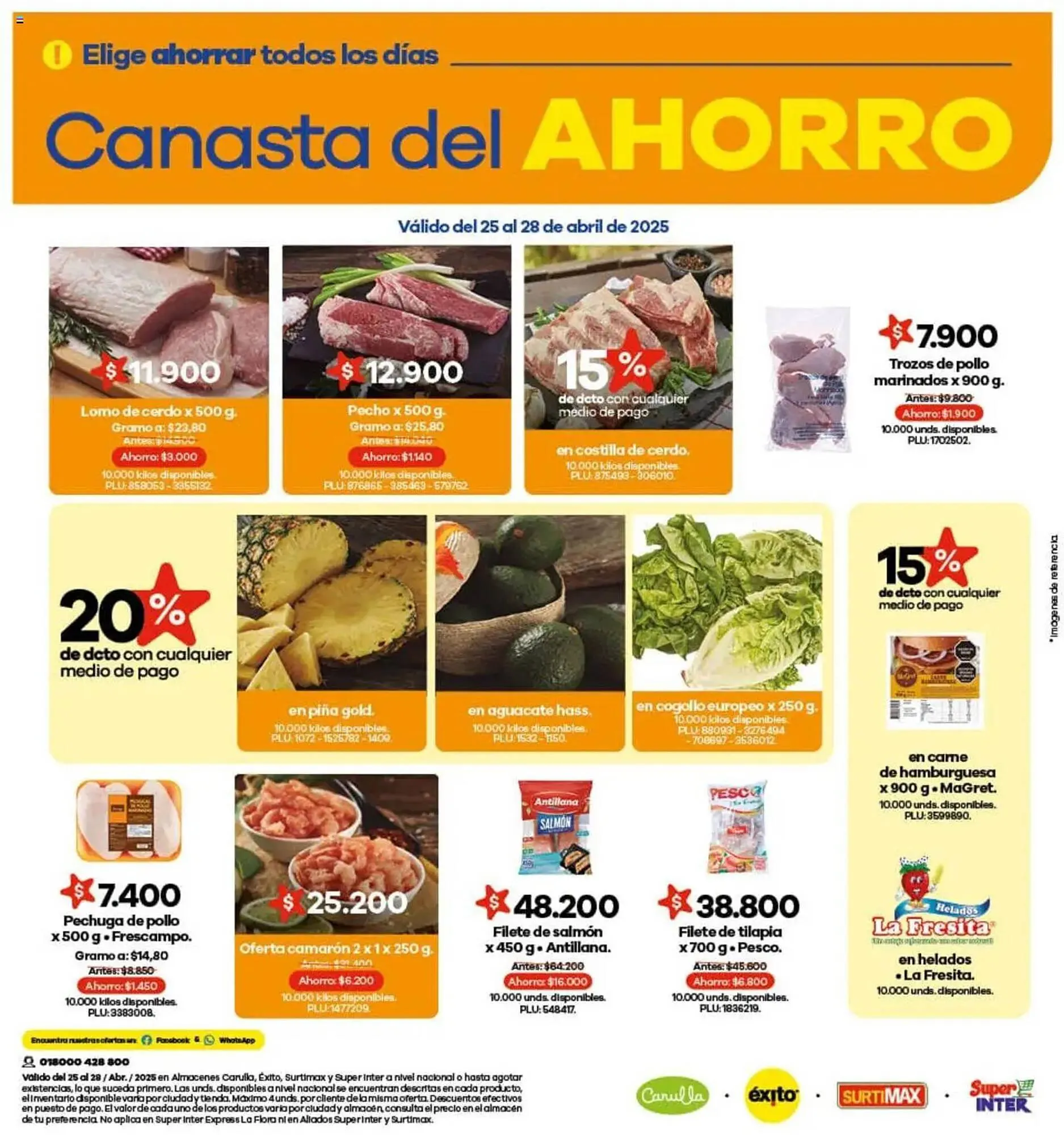 Catalogo de Catálogo Surtimax 25 de abril al 28 de abril 2025 - Pag 1