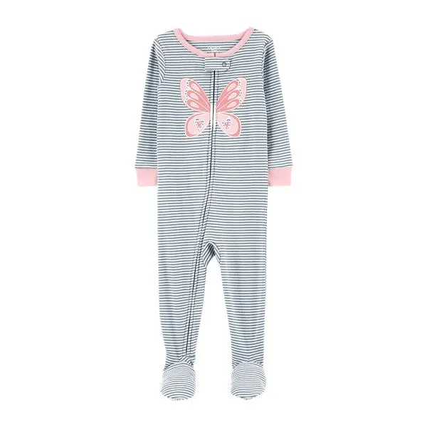 Pijama Enteriza Rayas con Mariposa - Carter's