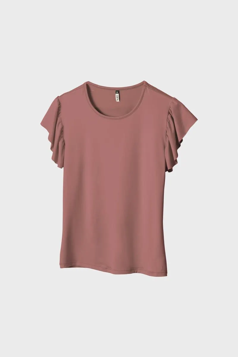 CAMISETA MANGA SISA Rosado