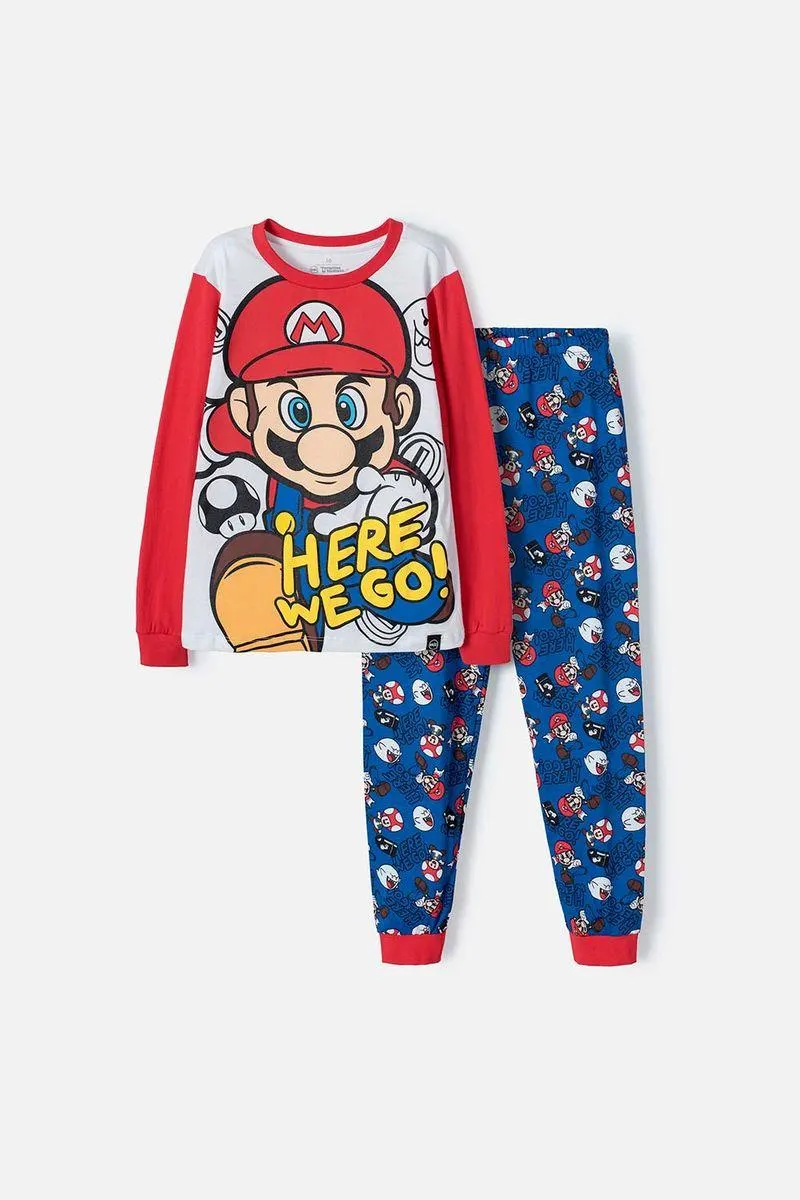 Pijama Mic de pantalón largo multicolor para niño