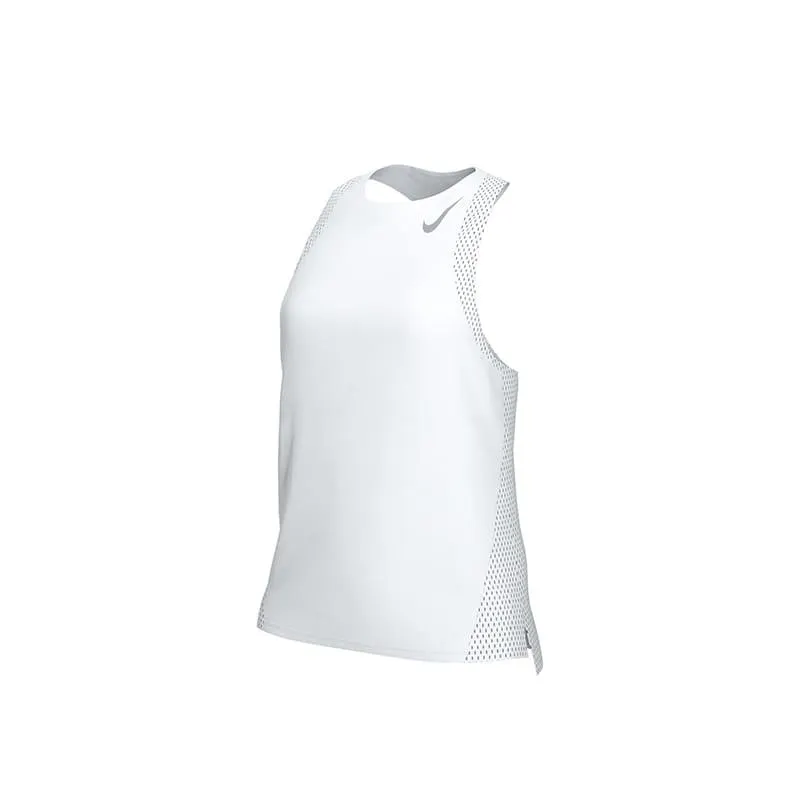 Blusa Nike Running Dama Racer Singlet Blanco
