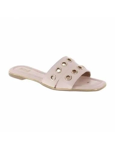 Sandalias planas Grommet para mujer