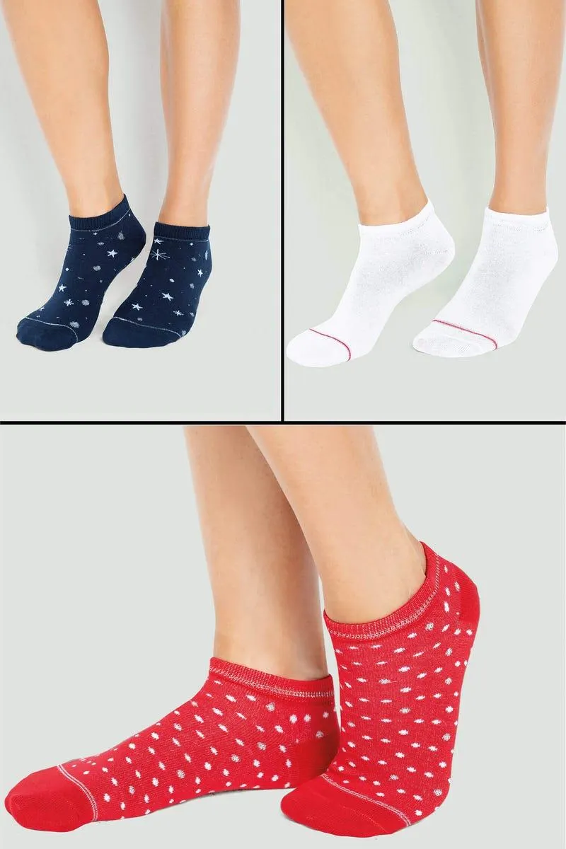 MEDIAS X3 TOBILLERAS Multicolor