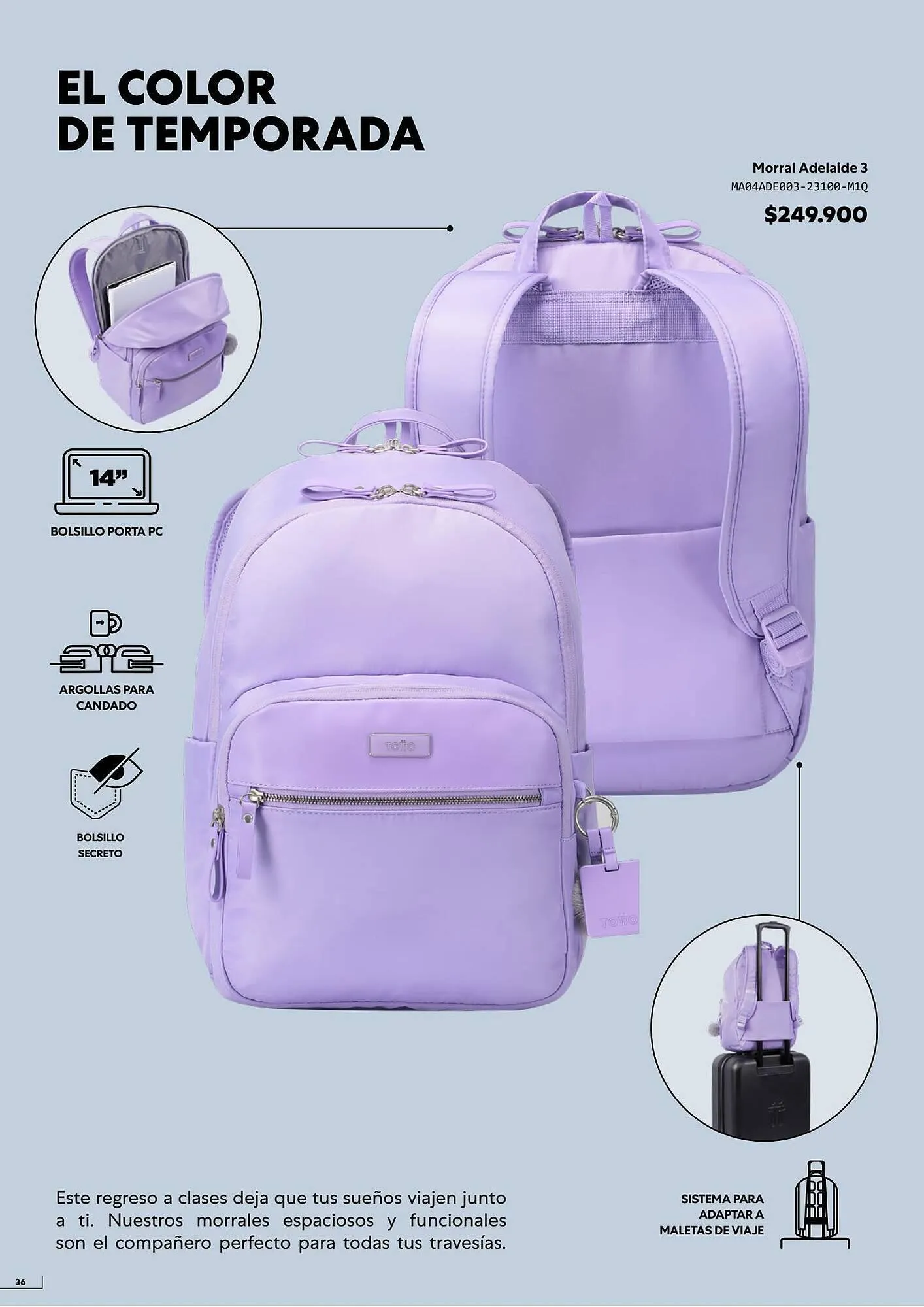 Catalogo de Catálogo Totto 1 de agosto al 31 de agosto 2023 - Pag 36