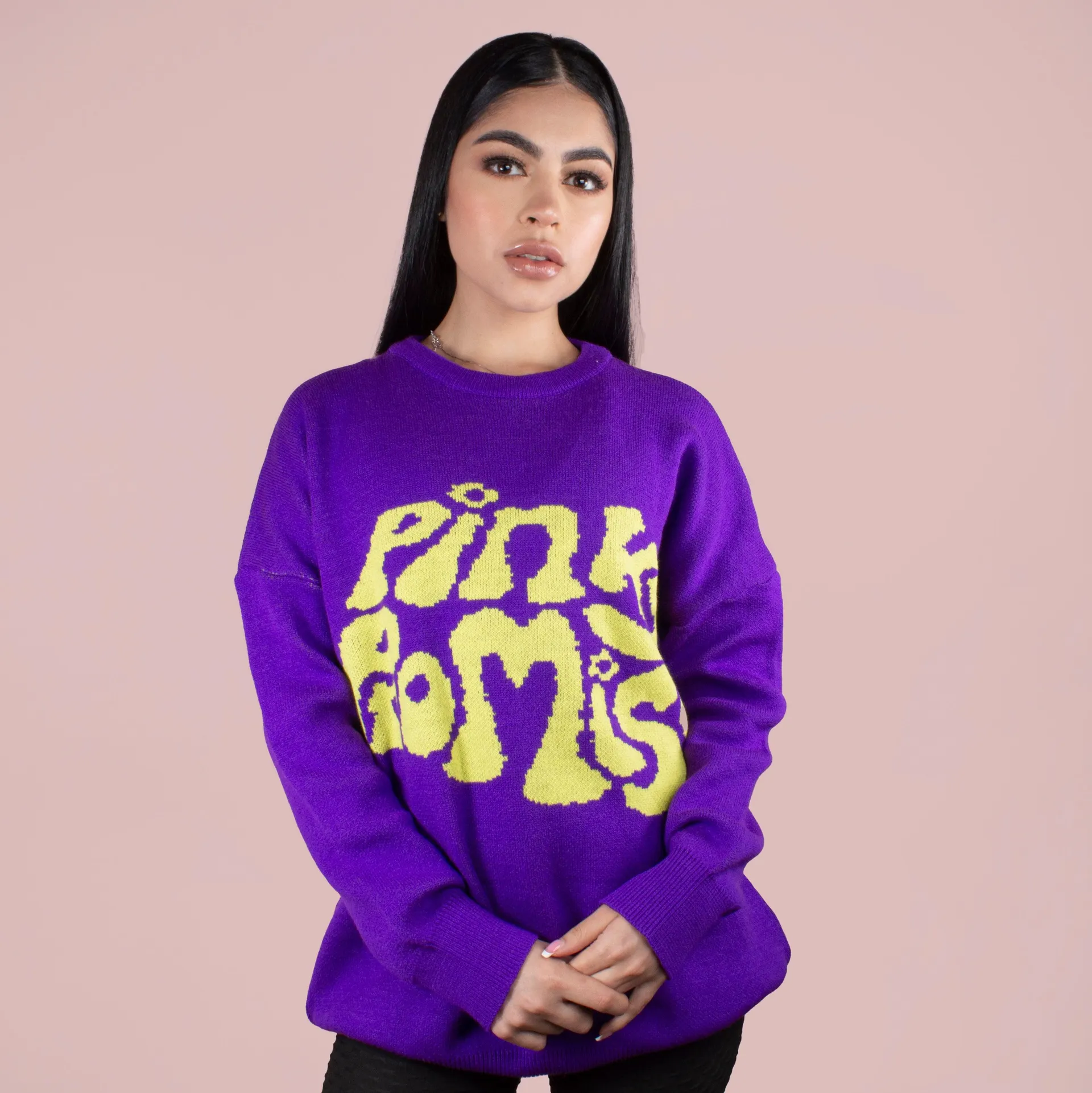 Buzo oversize color morado, para dama