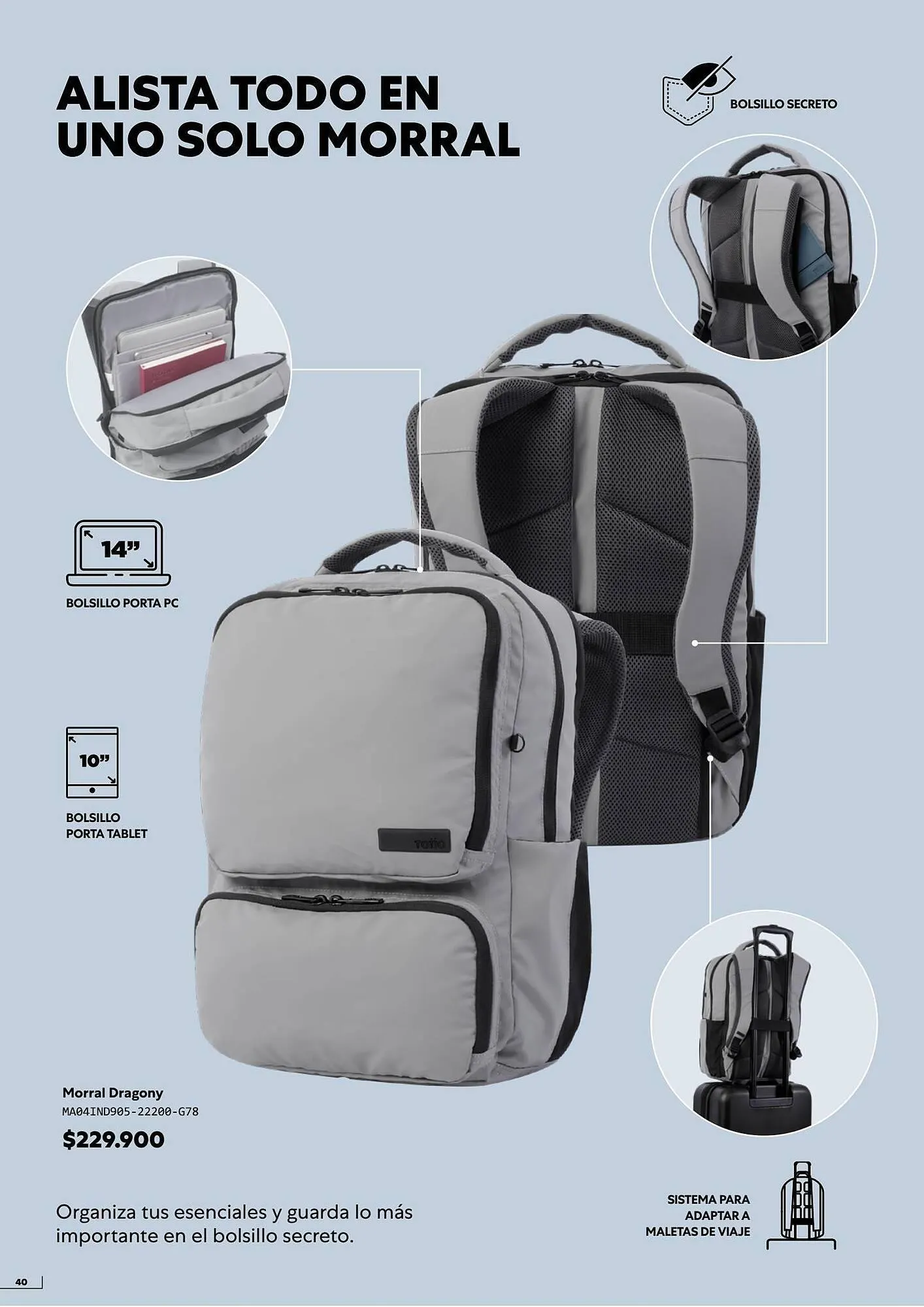 Catalogo de Catálogo Totto 1 de agosto al 31 de agosto 2023 - Pag 40