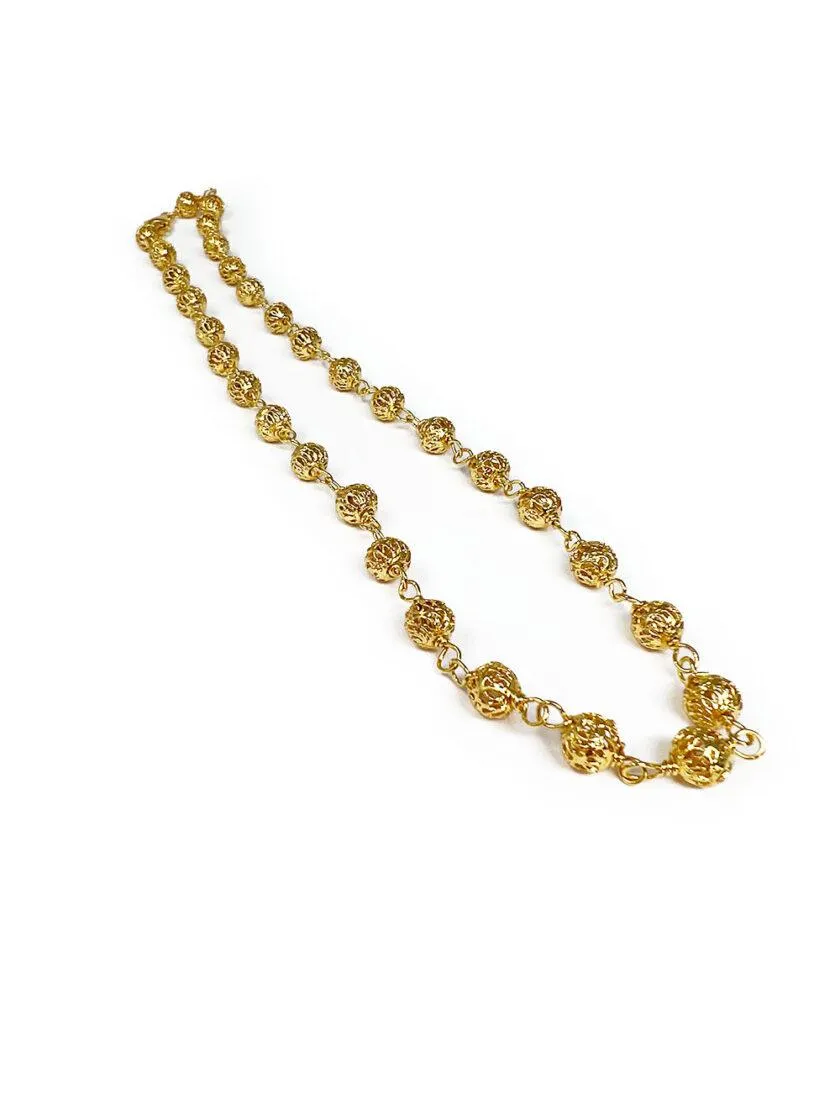 Collar Esferitas filigrana