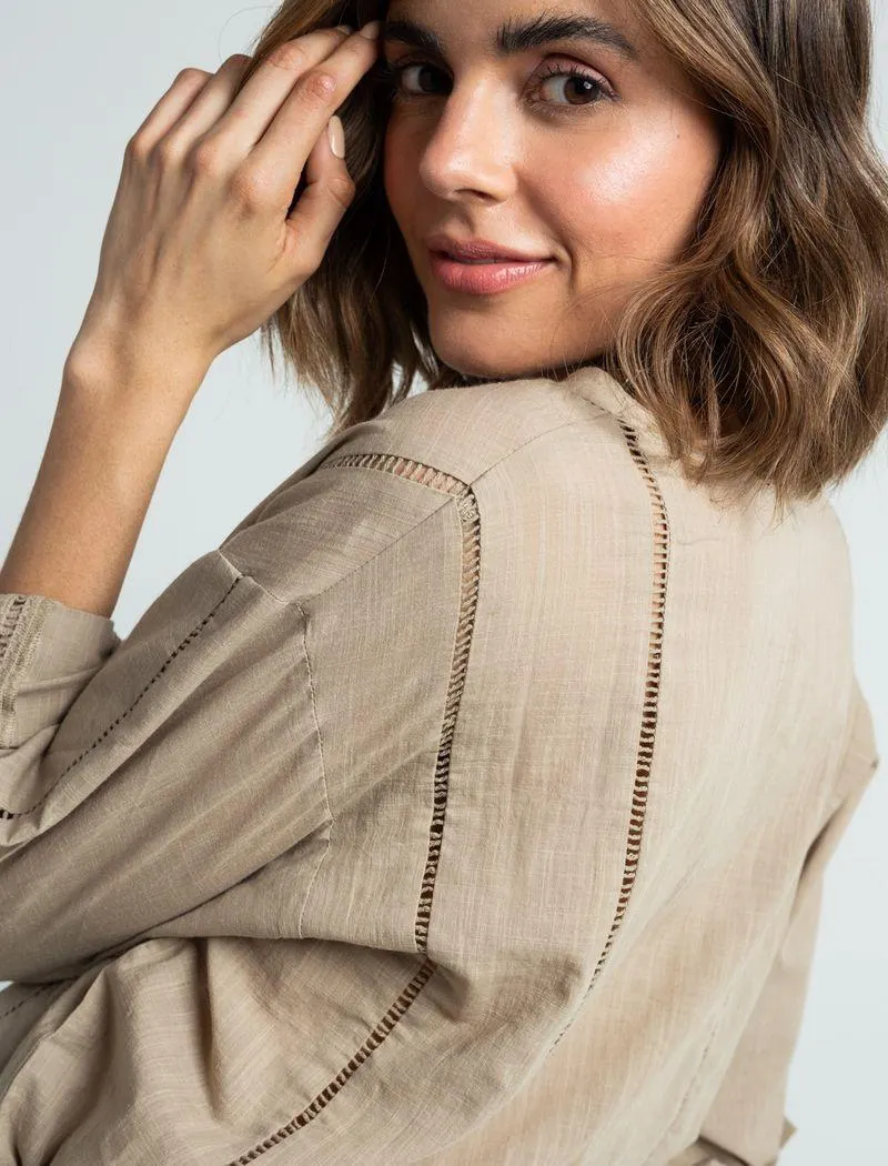 Camisa clásica manga larga