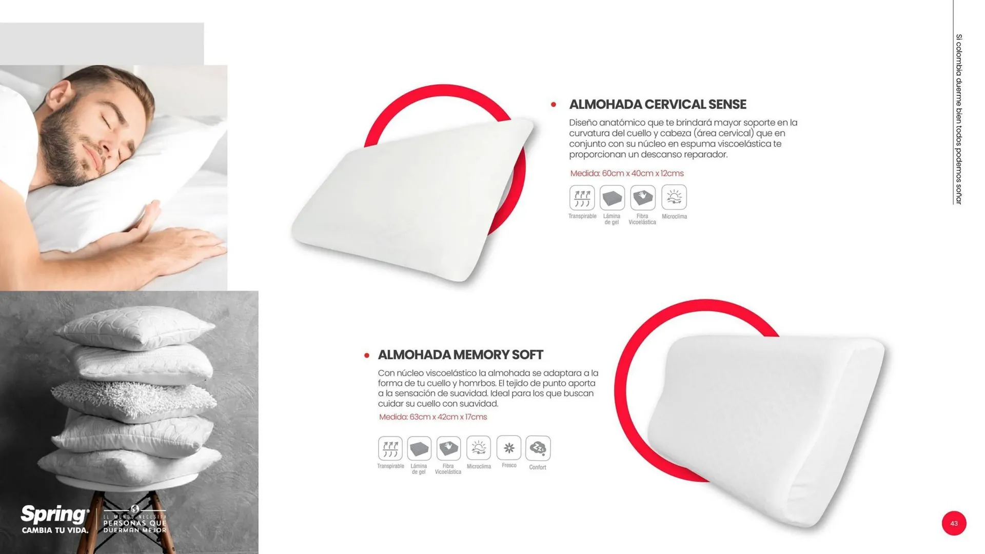 Catalogo de Catálogo Colchones Spring 3 de septiembre al 30 de septiembre 2025 - Pag 43