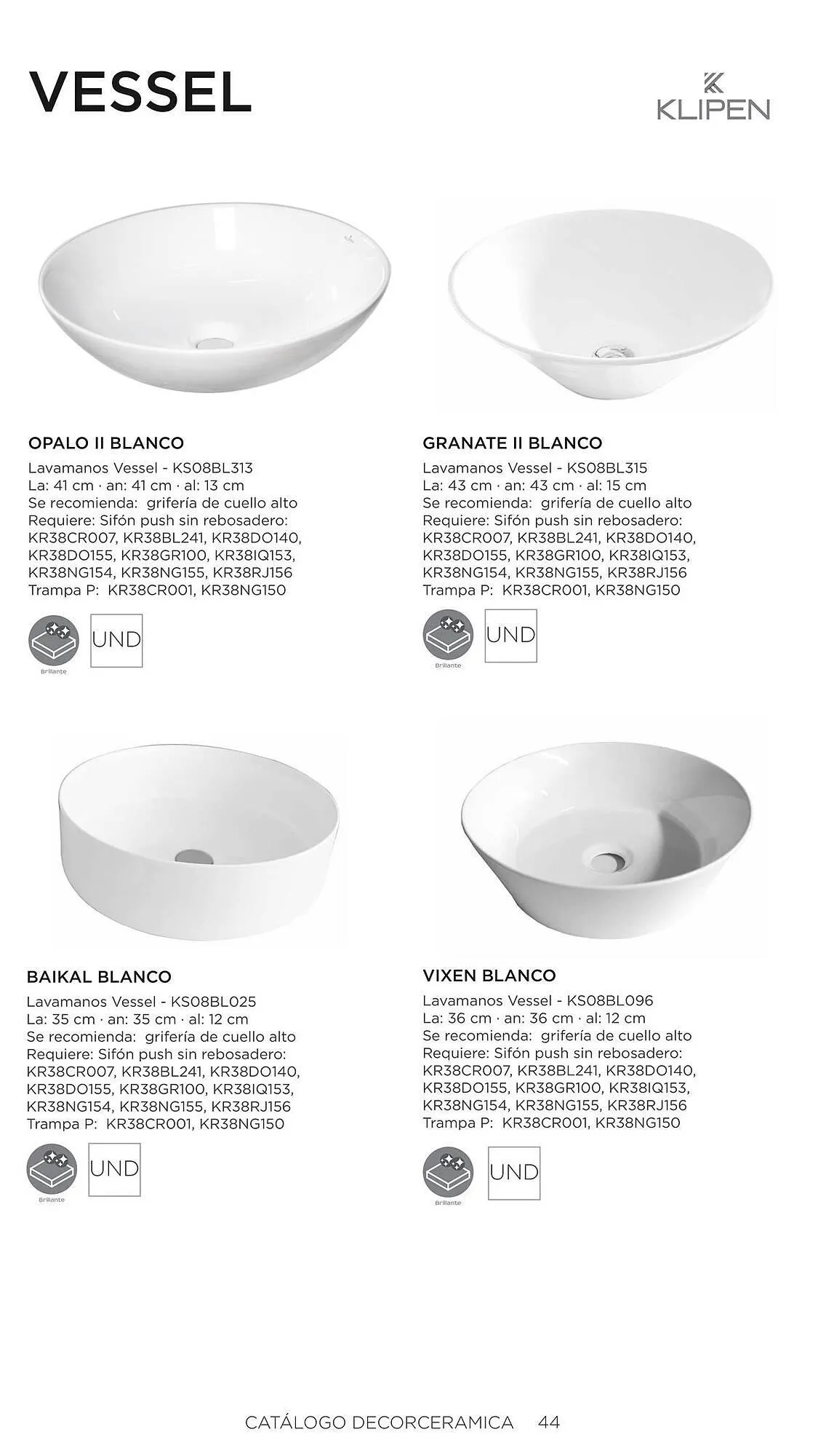 Catalogo de Catálogo Decorceramica 6 de noviembre al 6 de mayo 2025 - Pag 44
