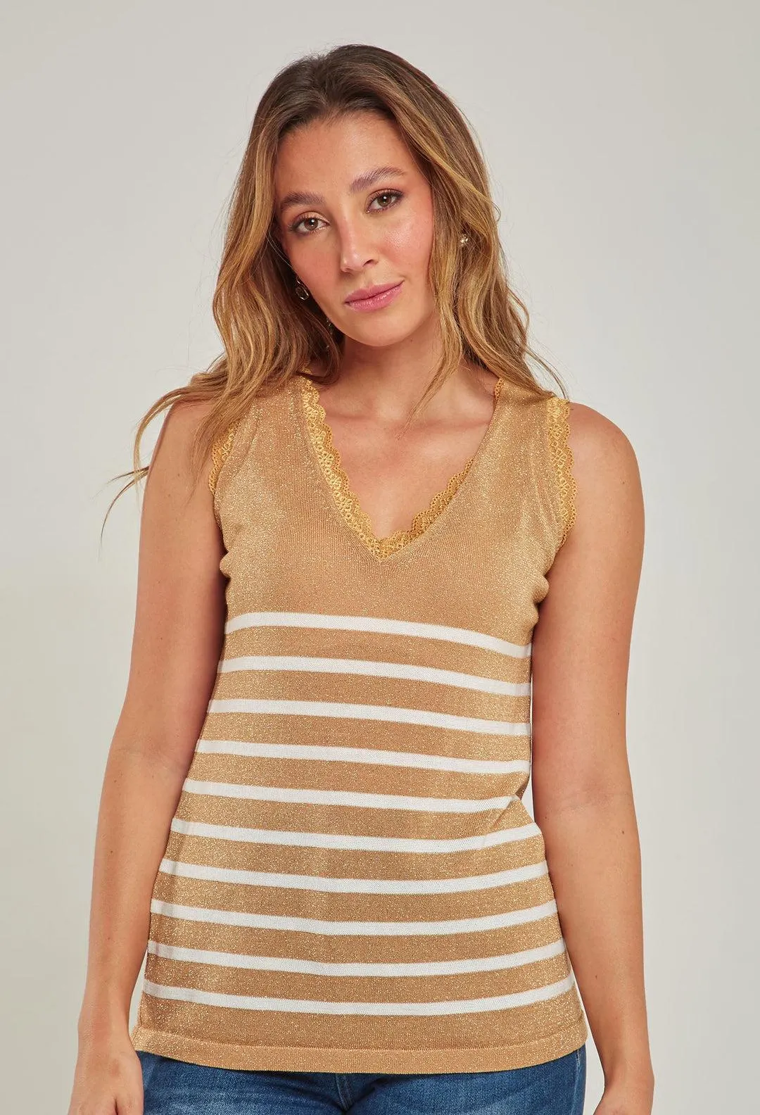 Blusa Rayas Brillante Mujer - SALE
