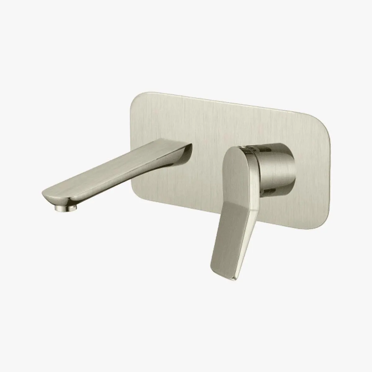 Grifería monocontrol de pared nickel