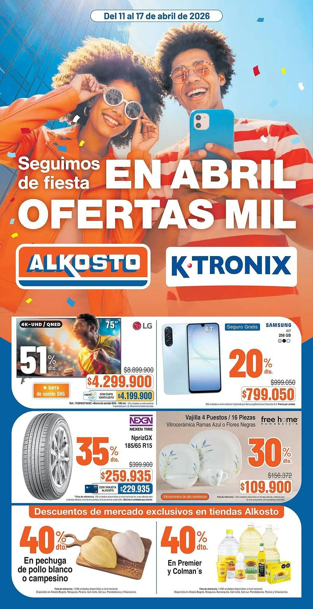 Catalogo de Catálogo Alkosto 11 de abril al 17 de abril 2026 - Pag 1