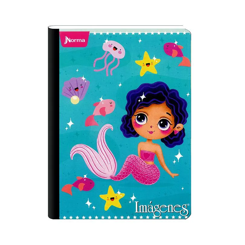Cuaderno Cosido Imágenes Femenino 50 Hojas Cuadros