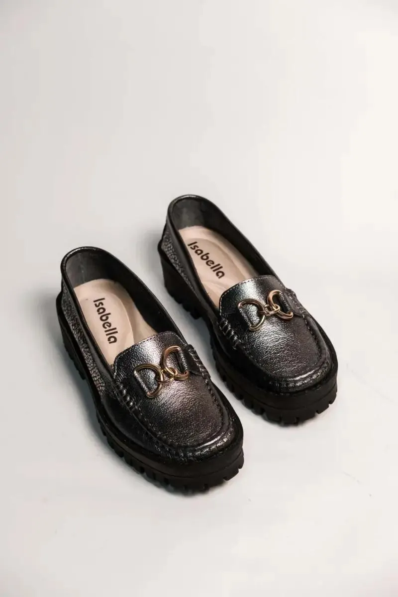 Mocasín en cuero