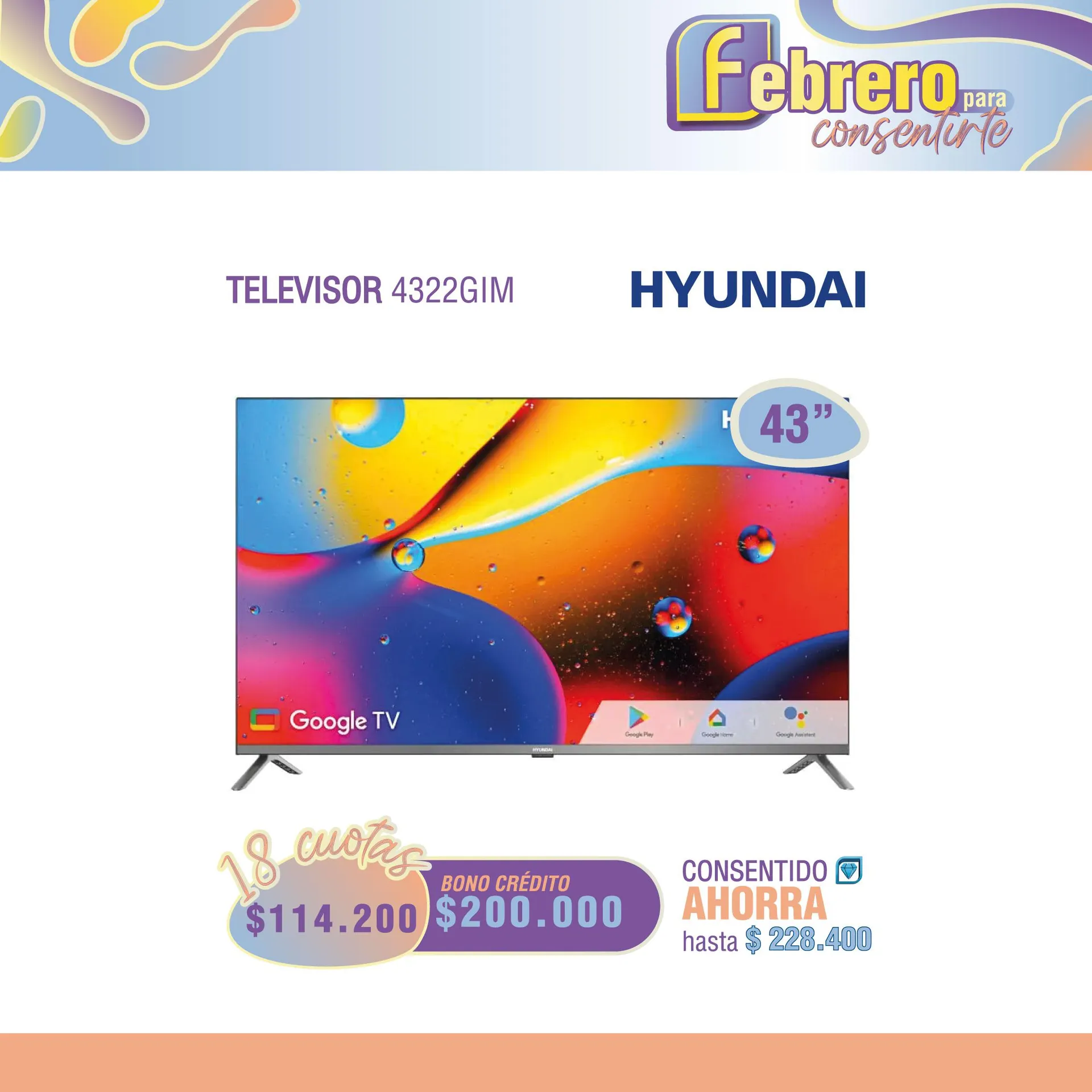TELEVISOR HYUNDAI 4322GIM