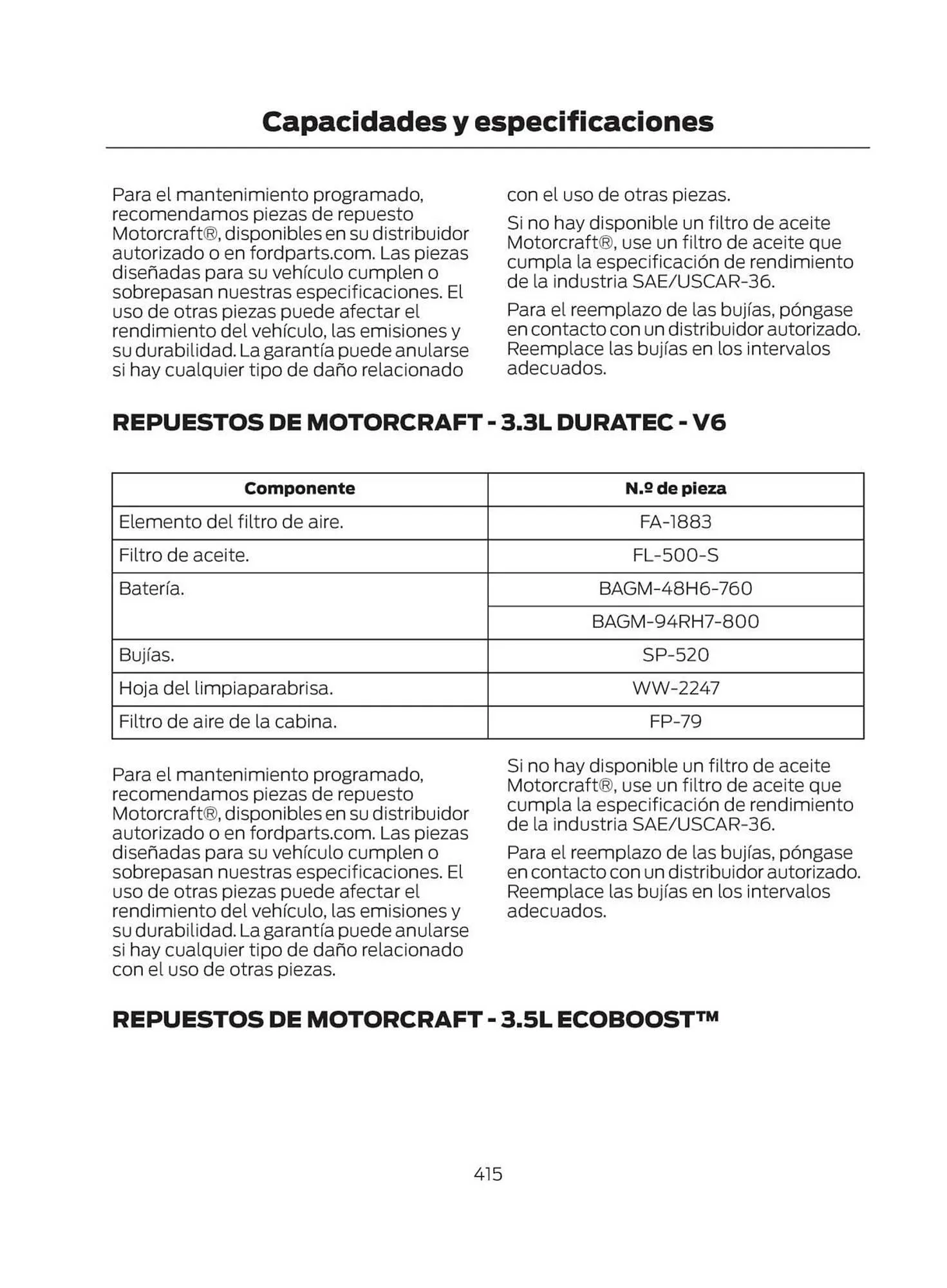 Catalogo de Catálogo Ford 29 de octubre al 29 de octubre 2025 - Pag 417