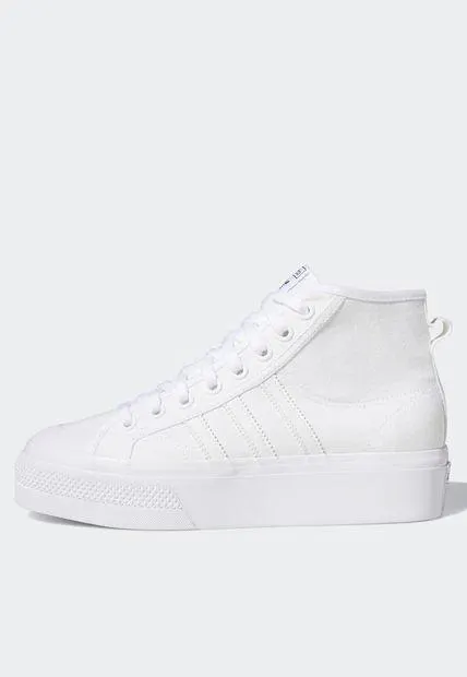Tenis Lifestyle Blanco adidas Originals Nizza Plataforma Mid