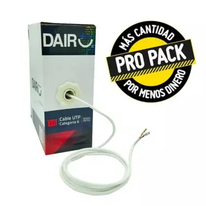 Cable Utp Categoria 6 Cca+Pvp Caja 100 Metros Propack