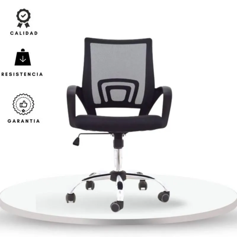 Silla de oficina colors negro