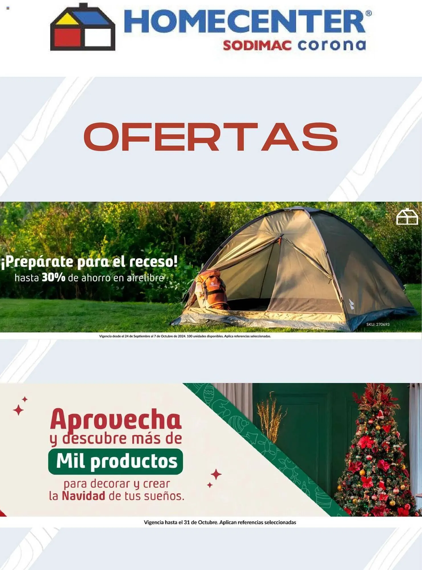 Catalogo de Catálogo Homecenter 30 de septiembre al 3 de octubre 2024 - Pag 1